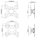 TV Wall Bracket - Techly ICA-LCD 2900B 19-37" Tilt Swivel Black