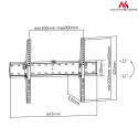 TV Mount - Vivo Adjustable Wall 37-85"