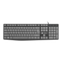 Keyboard - Natec Nautilus Slim Full-Size Wired Grey/Black