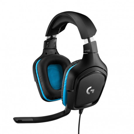 Gaming Headset - Logitech G G432 7.1 Surround Sound Wired Black/Blue