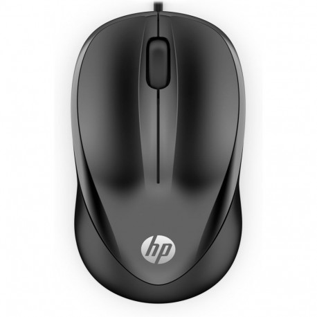 Wired Mouse - HP 1000 1200 DPI Ambidextrous Black