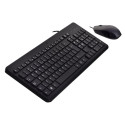 Wired Keyboard and Mouse Set - HP 150 USB Full-size Black