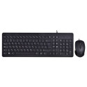 Wired Keyboard and Mouse Set - HP 150 USB Full-size Black