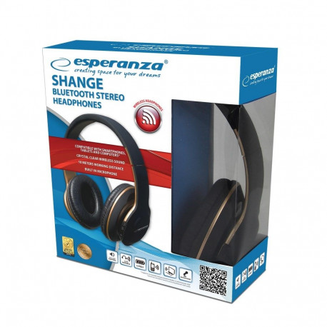 Bluetooth Headphones - Esperanza EH220 Wireless Binaural Black