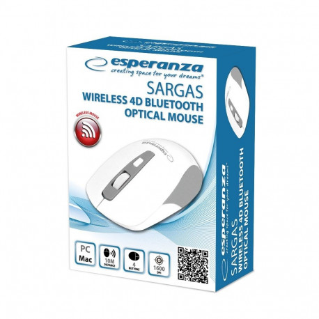 Wireless Mouse - Esperanza EM130W Bluetooth 4D White