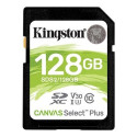 Memory Card - Kingston 128GB Sdxc Canvas Select Plus U3 V30, Blue