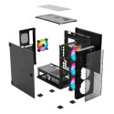 PC Case - Raptor X1 Argb Glass/mesh Black