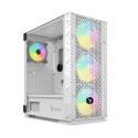 Computer Case - Savio Raptor X1 Argb Glass/mesh, White