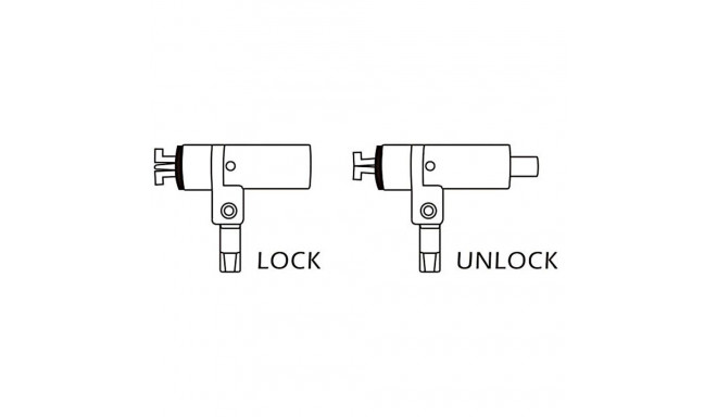 Laptop Lock - Techly Security Padlock with Key 1.8m Silver