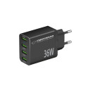 Mains Charger - Esperanza EZC107K 36W Quick Charge 3.0 Black
