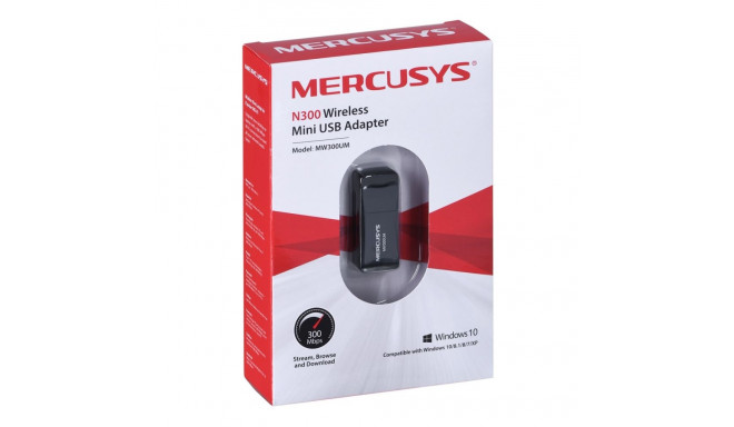 Wireless Network Card - Mercusys N300 Mini USB Adapter