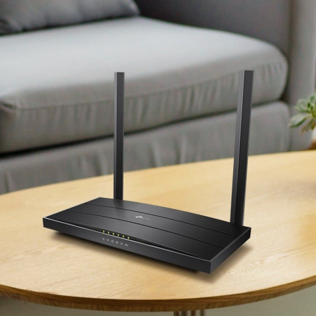 Wireless Router - TP-Link Archer AC1200 MU-MIMO VDSL/ADSL 4 LAN Ports Black