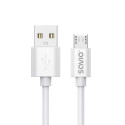 USB Cable - Savio Cl-167 Micro Usb, White