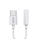 Audio Adapter - SAVIO AK-51 USB Type 3.1 C to 3.5mm Female White