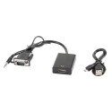 VGA Converter - Lanberg Ad-0021-bk 0.2m HDMI To VGA Adapter Black