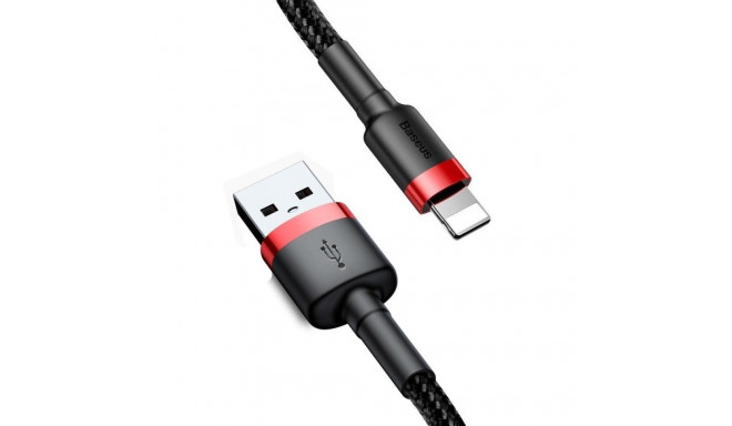 USB Cable - Baseus 1.5a 2m Black/red