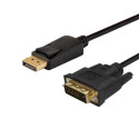 DisplayPort Adapter - Savio Cl-106 1.8m DisplayPort DVI Black
