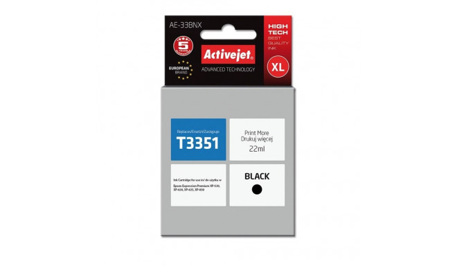 Ink Cartridge - Activejet Ae-33bnx 22ml Black