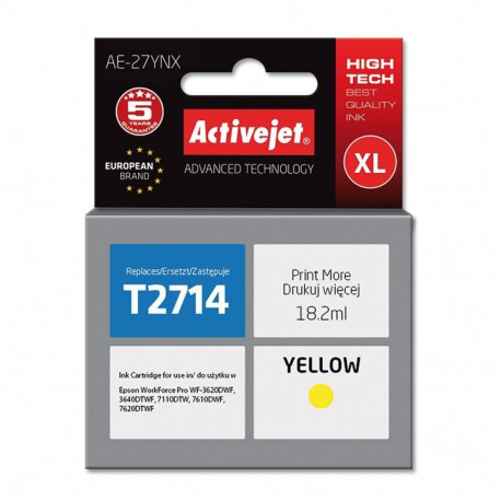 Ink Cartridge - Epson 27xl, Yellow