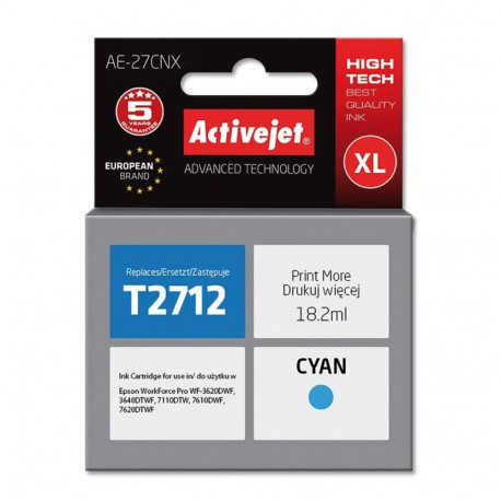 Printer Cartridge - Epson 27xl Cyan