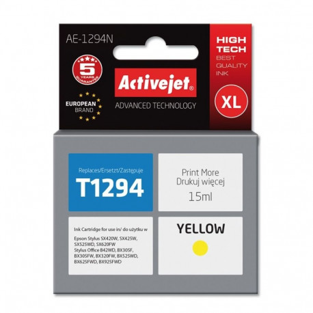 Printer Cartridge - Activejet Ae-1294n Supreme Yellow