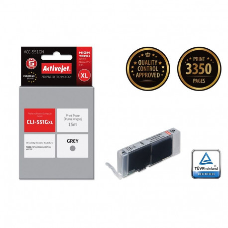 Ink Cartridge - Activejet Acc-551gn Grey 15ml