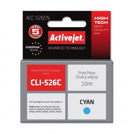 Ink Cartridge - Activejet Acc-526cn Supreme Cyan