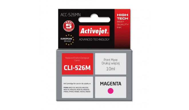 Ink Cartridge - Activejet Acc-526mn Magenta