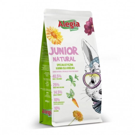 Rabbit Food - Alegia Junior Natural 650g