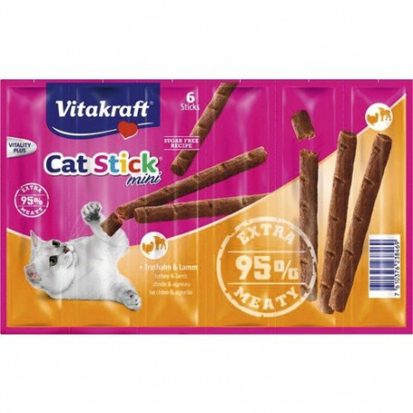 Cat Treats - Vitakraft Cat Stick Lamb Turkey 36g