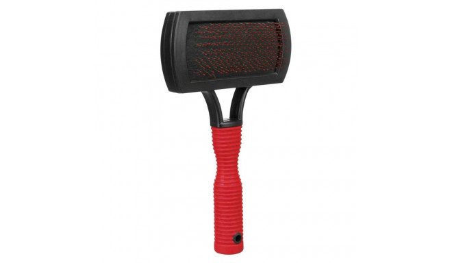 Pet Grooming Tool - Trixe One-sided Plastic Brush, Gray