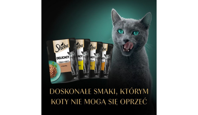 Wet Cat Food - Sheba Delicacy Poultry Flavours In Jelly