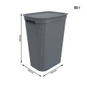 Laundry Basket - ROTHO Brisen 50L Anthracite