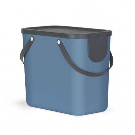 Waste Container - ROTHO Albula 25L Technopolymer with Hanger Hole Blue