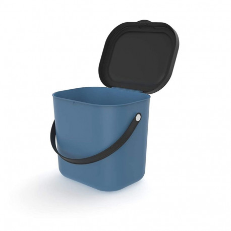 Waste Container - ROTHO Albula 6L Recycled Plastic with Hanger Hole Blue