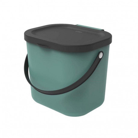 Waste Container - ROTHO Albula 6L Recycled Plastic Dark Green