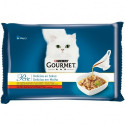 Gourmet Cat Food - Gourmet Perle Mini Fillets in Sauce 4x85g