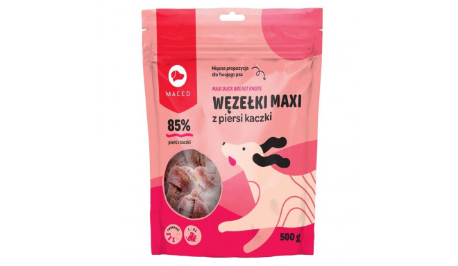 Dog Treat - MACED Maxi Duck Breast Knots 500g Chewable Gluten-Free