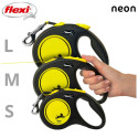 Dog Lead - Flexi 5m Black, Yellow