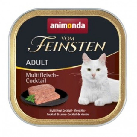 Cat Food - ANIMONDA Vom Feinsten Adult Meat Mix Wet 100g Gluten-Free