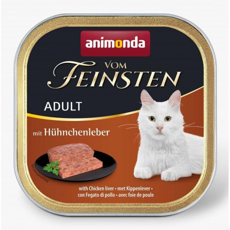 Cat Food - ANIMONDA Vom Feinsten Adult Chicken Liver Wet 100g