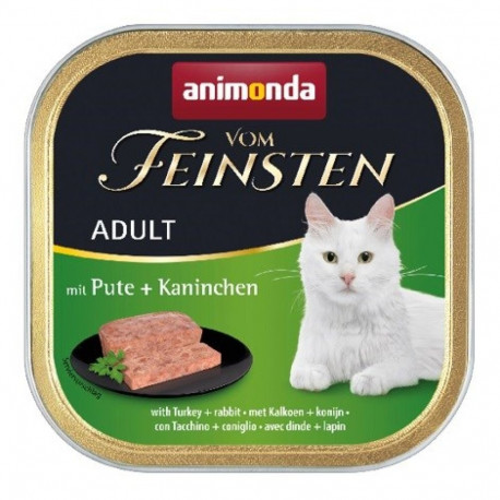 Cat Food - ANIMONDA Vom Feinsten Adult Turkey and Rabbit 100g Grain-Free