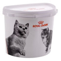 Feed Container - Royal Canin 2kg Plastic for Cat White/Black