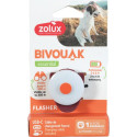 Dog ID Tag - ZOLUX BIVOUAK LED USB Red