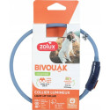 Dog Collar - ZOLUX Bivouak LED Silicone Adjustable 20-40 cm Blue