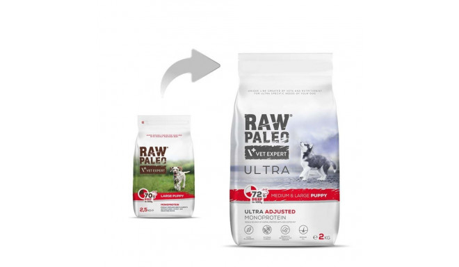 Dog Food - RAW PALEO Ultra Medium & Large Puppy Beef 2kg