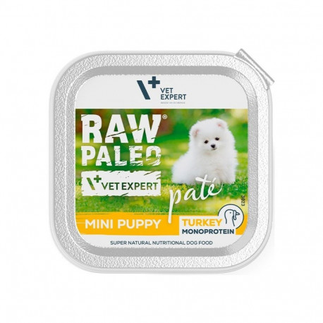 Wet Dog Food - RAW PALEO Mini Puppy Turkey 150g Grain-Free