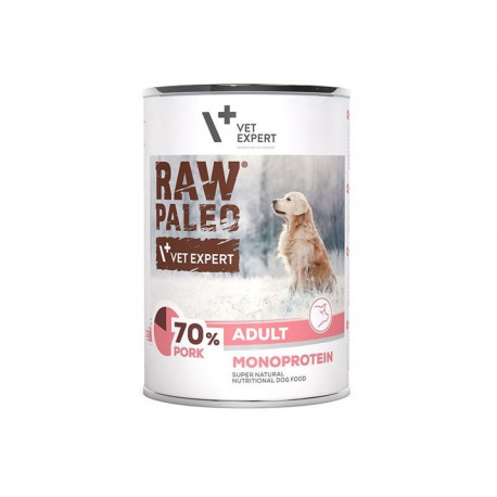 Wet Dog Food - RAW PALEO Monoprotein Pork 400g Grain-Free