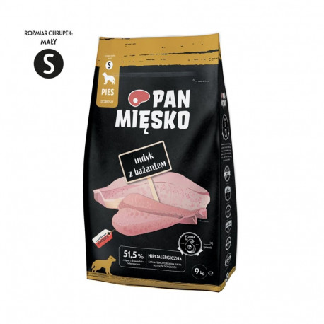 Dog Food - PAN MIĘSKO Turkey with Pheasant S 30% Protein 9 kg