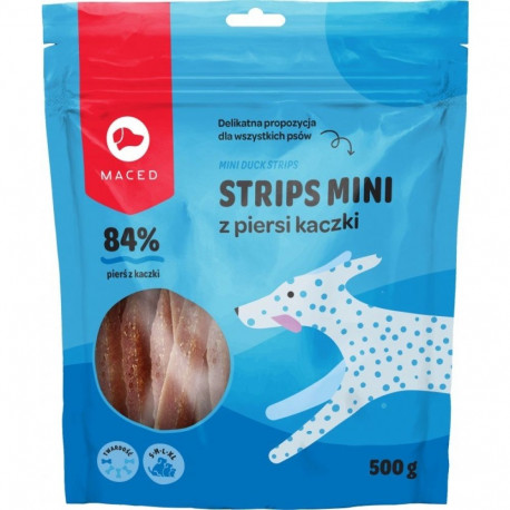Dog Treats - MACED Mini Ducks Strips 500g Gluten-Free 45% Protein